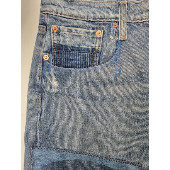 LEVIS 512 SLIM TAPER FIT Patches 5- Pocket Zip Fly  Men's JEANS Size W 33   L30 - Picture 13 of 16